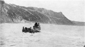 The old Gisborne-Tolaga Bay Coach Road 1890s